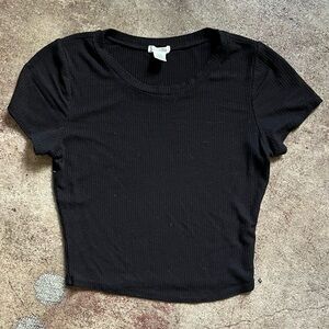 Crop fitted tee